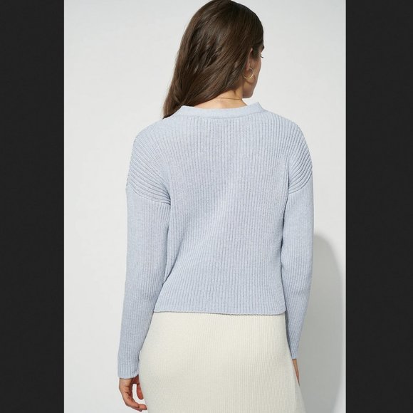 🌍 nu-in 100% recycled ribbed cropped cardigan - Picture 2 of 10